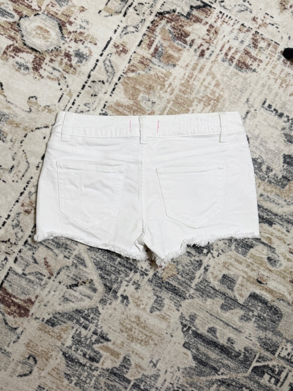 Pink VS Frayed Denim Cutoff Shorts - Picture 4 of 5